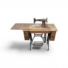 Antique Singer 66 Treadle Sewing Machine and Table w/ Organizers - Local Pickup picture