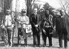 Indian Citizenship Act PHOTO Calvin Coolidge with Native American Osage Indians picture