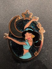 Jasmine From Aladdin, Loungefly Disney Princess Portrait Enamel Pin, Gold Frame picture