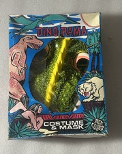 Vtg 1974 Ben Cooper Dino-Rama Dinosaur Halloween Costume Mask Boxed Prehistoric picture