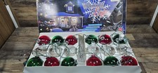 VTG 18 Barcana Winter Lights Shatterproof Large Globes Lighted Pre Owned picture