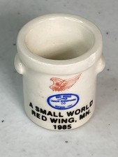 Red Wing Union Stoneware Mini Crock 1985 - A Small World - READ DESCRIPTION picture