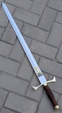 Handmade New Excalibur Marlin Sword Replica Knight Templar Blade+Leather Sheath picture