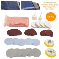Glass Polishing Kit, 34Pcs/Set Scratch Removal Set Deep Scratch Remover Window R picture