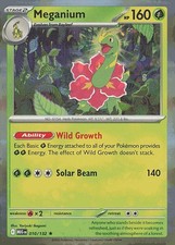 MEGANIUM R HOLO 010/132 MEGA EVOLUTION POKEMON NM/M picture