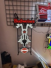 BUDWEISER HARLEY-DAVIDSON MOTORCYCLE LED BAR LIGHT DISPLAY NEW SIGN picture