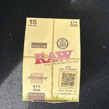 Raw ARTESANO 1 1/4 ROLLING PAPERS-15pks per display picture
