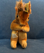 Steiff 4410 Vintage Brown Velvet & Mohair Stuffed Squirrel Plush, 1949-1956, 5” picture