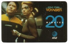 20m Star Trek Voyager: Seven of Nine & Harry Kim Prototype SPECIMEN Phone Card picture