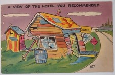 Vintage Comic Humor Art Linen Postcard 1940's -50's Cartoon 8 picture