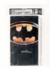 1990 Batman Michael Keaton VHS - VGA graded 75 - Sealed With Watermark picture