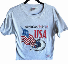 Vintage 1994 World Cup USA94 T shirt LARGE (fits Medium) NUTMEG World Cup picture