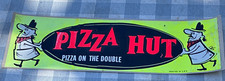 Vintage 1970s pizza Pete Pizza Hut on the double bumper sticker original picture