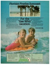 Pinellas Suncoast Florida For the Gee Whiz Vacation Vintage 1993 Print Ad picture