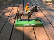 EARLY TIMES. BOURBON BOTTLE DISPLAY -- MAN O' WAR --Chalk-ware picture