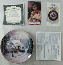 Vintage Bradford Exchange Stoneheart Hutch Thomas Kinkade Plate #8241A W/COA picture