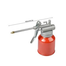 Hand Pump Oiler Can Professional Level 8oz Capacity with Metal Long Flex Spout picture