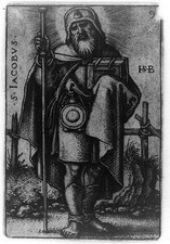Photo:Saint James St Jacobvs Religious Woodcut Print 1500s picture