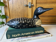 Vintage Heritage Mint Ltd Hand Carved Wood Common Loon Decoy picture