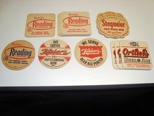 Vintage Grouping of Pennsylvania Beer Coasters, 16 In All, 7 Different picture