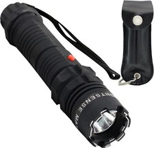 FIGHTSENSE Rechargeable Flashlight Stun Gun Pepper Spray Combo for Self Defense picture