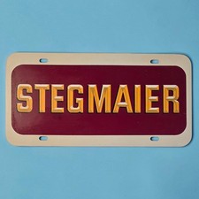 Vintage Stegmaier Beer License Plate Wilkes-Barre PA Brewery Advertising 12X6 picture