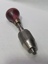 Antique Gunsmith Drill - Jewelers Non Crank Hand Drill Closes Tight 4 1/2