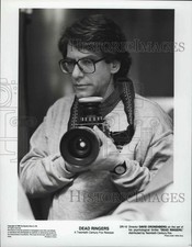 1996 Press Photo Director David Cronenberg on Set of His Thriller 