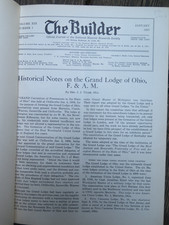 The Builder Official Journal of the Nat. Masonic Research Soc. 12 issues 1927 picture