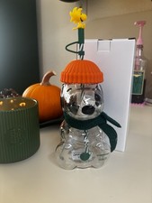 AUTHENTIC Starbucks x Peanuts Snoopy Glass Cold Cup picture
