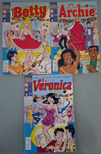 ARCHIE PROM POSTER COMPLETE COMICS SET 1993 BETTY #7 ARCHIE #413 VERONICA #29 picture
