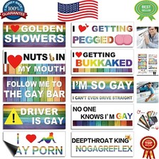 Funny Magnetic Bumper Stickers Set - Perfect Prank Gifts for Vehicles & Fridges picture