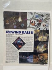 Icewind dale 2 video game Preview magazine article print ad wall art Ephemera picture