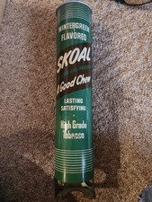  HTF 1960s Skoal Wintergreen Tobacco Can Dispenser “A Good Chew” Vtg 15in. picture