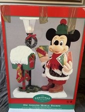 NEW Vintage 1995 Disney Telco Animated Mickey Mouse Christmas At Our House W/Box picture