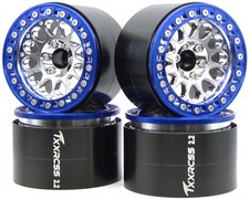 2.2 Aluminum Beadlock Wheels Rims Upgrades Accessories for 1/10 RC Crawler 4pcs picture