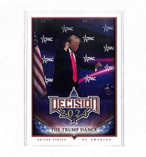 2024-25 Decision Update #203 Donald Trump “The Trump Dance” SP Variation Card picture
