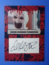 FRIGHT RAGS 2025 TERRIFIER DAVID HOWARD THORNTON AS ART THE CLOWN AUTOGRAPH CARD picture