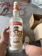 1969 Vintage Smirnoff with tax sticker 1960s Vodka Collectible Bottle picture