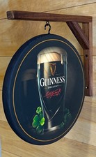 Guinness Pint Wooden Double Sided Pub Sign, 12 in diameter picture