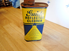 Vintage 1930s 1940s GM Guide Reflector Cleaner Can Very Rare Chevrolet Pontiac + picture