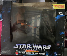 1997 Kenner Star Wars Collector Series Obi-Wan Kenobi vs Darth Vader 12 Inch picture