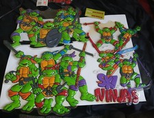 1990 TMNT Picture This 3D Wall Hanging Lot of 3 New With Original Tags  picture