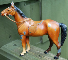 Antique HUBLEY Heavy Cast Iron Metal Horse Toy Figurine 6.25