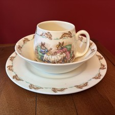 Royal Daulton Bunnykins Vintage Cup, Bowl, And Plate picture