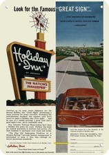 1962 HOLIDAY INN HOTEL / MOTEL Nation's Innkeeper DECORATIVE REPLICA METAL SIGN picture