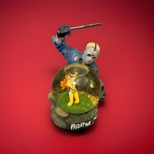 Vntg 2003 NECA Reel Toys Friday The 13th Horror Globe Jason Voorhees Snow Globe picture