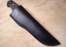 Custom Black Leather Sheath for Buck 622, 632 picture