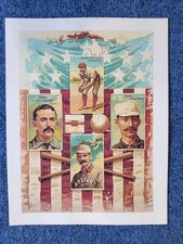 1880s-1890s Baseball Advertising Baseball Players Colorful Baseball Poster  picture