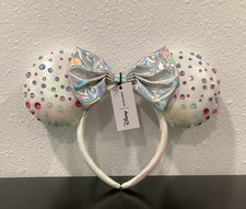 BaubleBar Disney Iridescent Fabric Bow Minnie Mouse Ears Headband 10